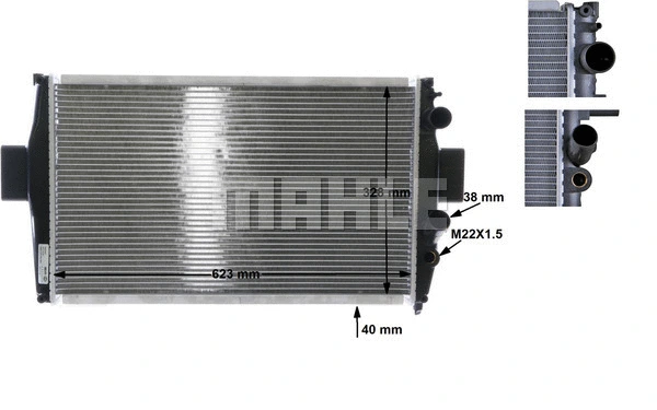 Radiator, engine cooling
