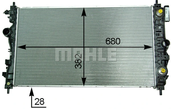 Radiator, engine cooling (CR 2117 000P)
