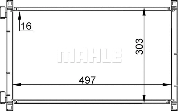 Condenser, air conditioning (AC 238 000S)