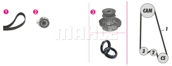 Water Pump & Timing Belt Kit (CPK 64 000P)