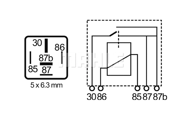 Relay, main current