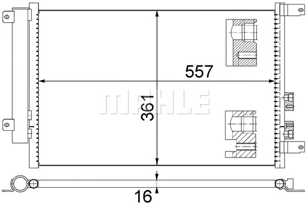 Condenser, air conditioning (AC 809 000S)