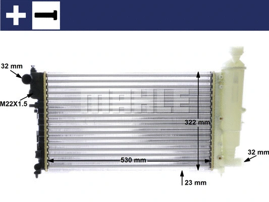 Radiator, engine cooling