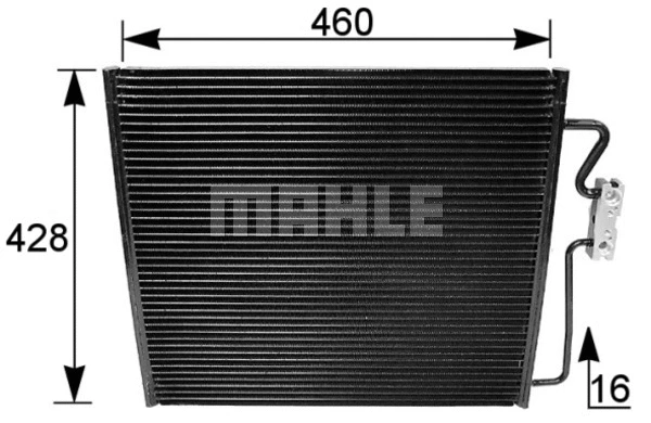 Condenser, air conditioning (AC 154 001S)