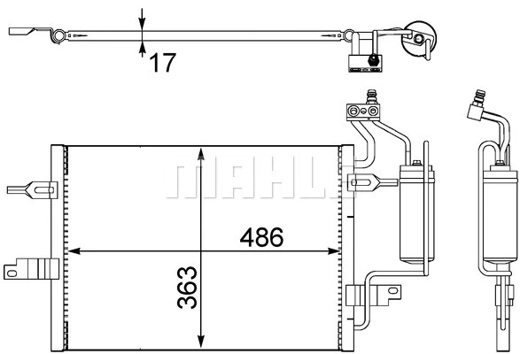 Condenser, air conditioning (AC 404 000S)