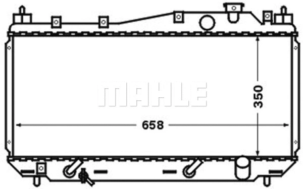 Radiator, engine cooling (CR 1458 000S)