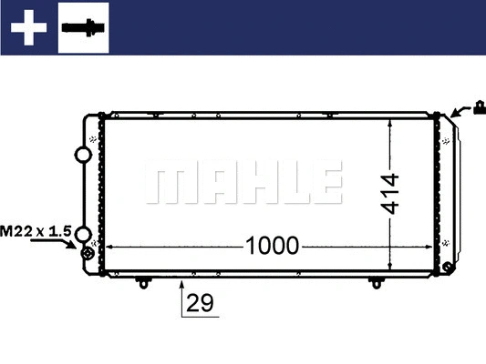Radiator, engine cooling