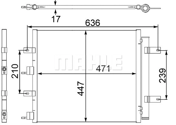 Condenser, air conditioning (AC 481 000S)