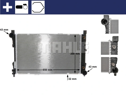 Radiator, engine cooling