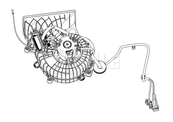 Fan, traction battery