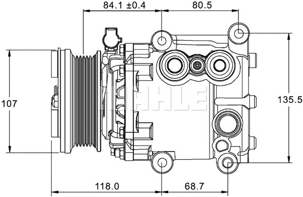 Compressor, air conditioning (ACP 1336 000P)