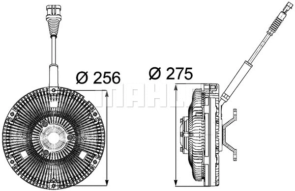 Clutch, radiator fan