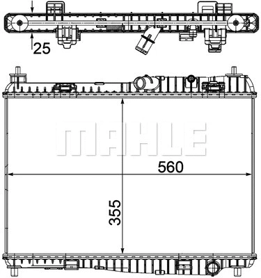 Radiator, engine cooling