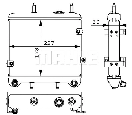 Oil Cooler, engine oil (CLC 28 000P)