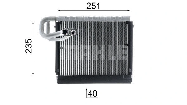 Evaporator, air conditioning