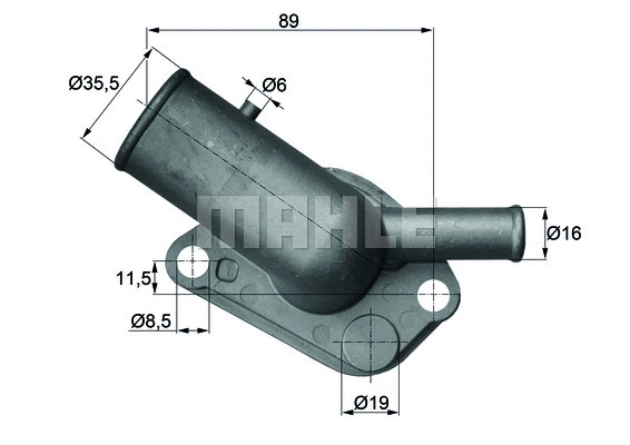 Thermostat, coolant (TI 64 87D)