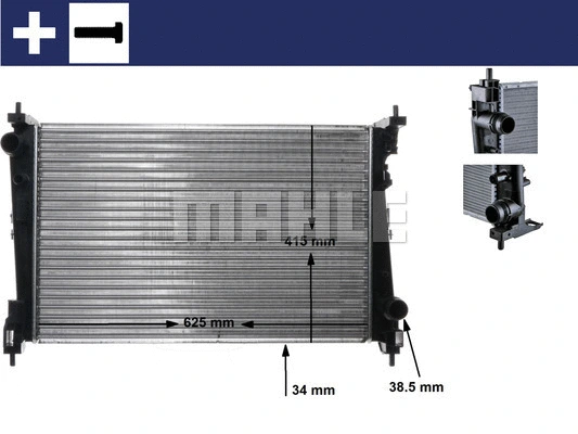 Radiator, engine cooling