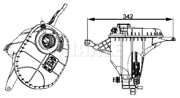 Expansion Tank, coolant (CRT 29 001S)