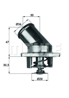 Thermostat, coolant (TI 3 92)