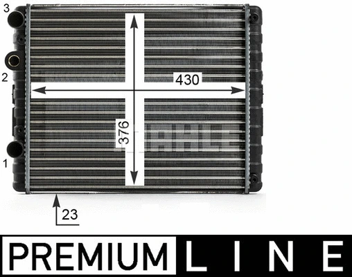 Radiator, engine cooling (CR 42 000P)