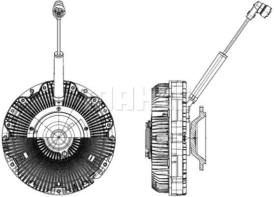 Clutch, radiator fan (CFC 173 000P)