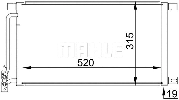 Condenser, air conditioning (AC 235 001S)