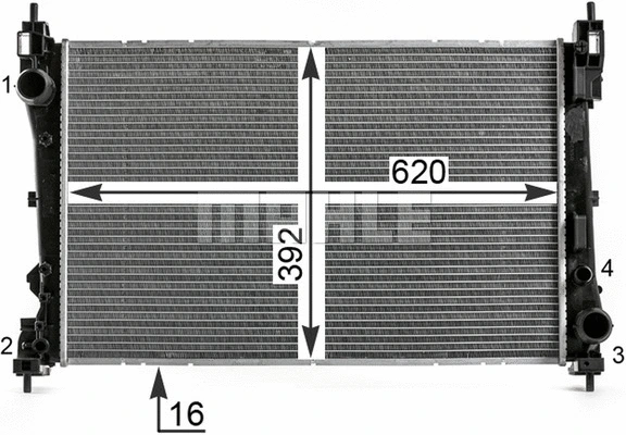 Radiator, engine cooling