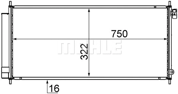 Condenser, air conditioning (AC 717 000S)