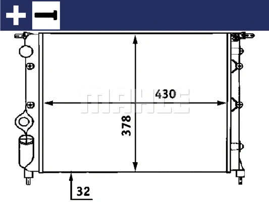 Radiator, engine cooling