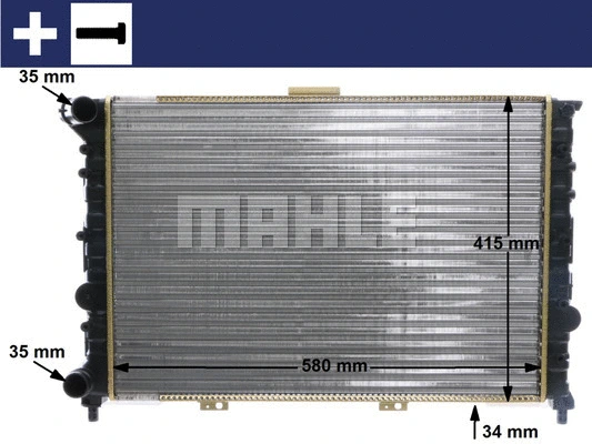 Radiator, engine cooling