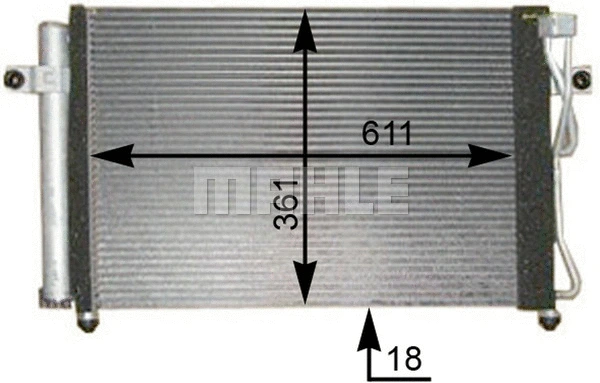 Condenser, air conditioning (AC 394 000P)