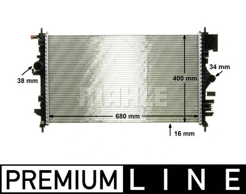 Radiator, engine cooling