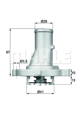 Thermostat, coolant (TI 68 87D)