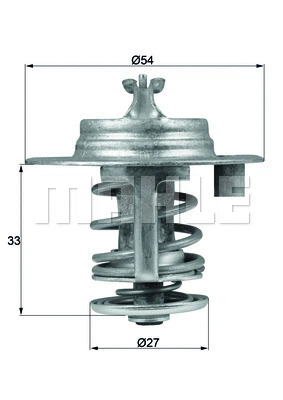 Thermostat, coolant (TX 95 83D)