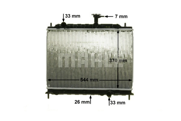 Radiator, engine cooling