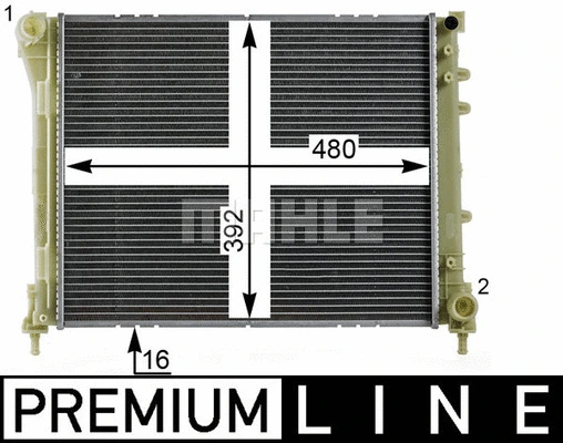 Radiator, engine cooling