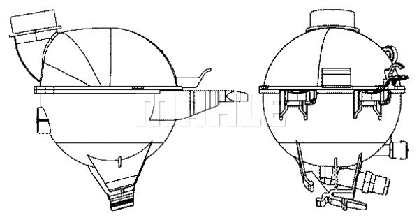 Expansion Tank, coolant (CRT 17 000S)
