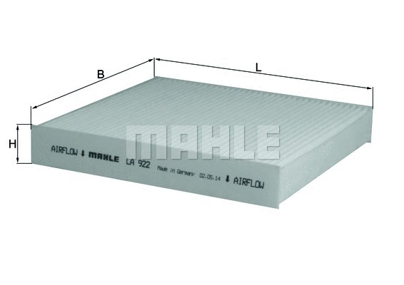 Filter, cabin air (LA 922)
