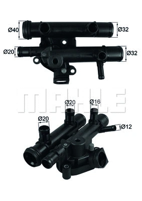 Thermostat, coolant (TI 259 83D)