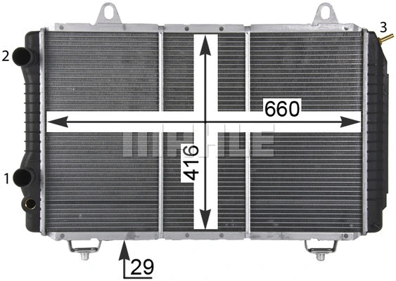 Radiator, engine cooling