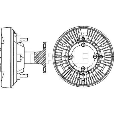 Clutch, radiator fan