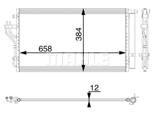 Condenser, air conditioning (AC 56 000P)