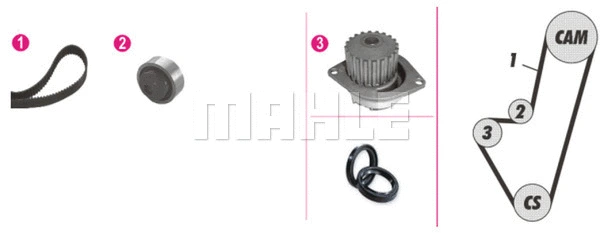 Water Pump & Timing Belt Kit (CPK 50 000P)