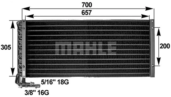 Condenser, air conditioning (AC 281 000P)