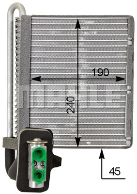 Evaporator, air conditioning