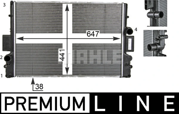 Radiator, engine cooling