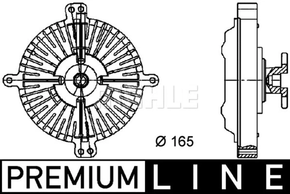 Clutch, radiator fan