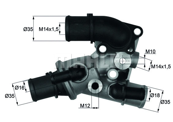 Thermostat, coolant (TI 111 80D)