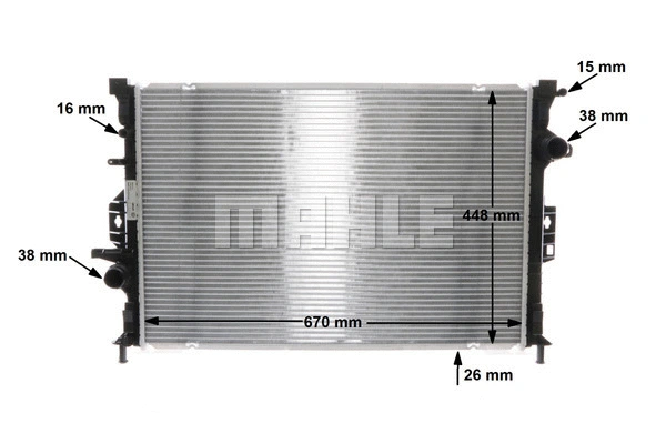 Radiator, engine cooling
