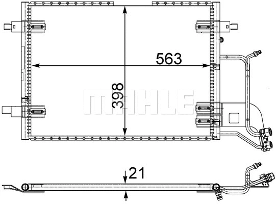Condenser, air conditioning (AC 352 000S)
